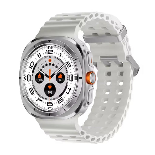 JS WATCH7 ULTRA 1.43 AMOLED DISPLAY WATERPROOF IP68 SMART WATCH WITH FITCLOUDPRO APP BLACK & WHITE